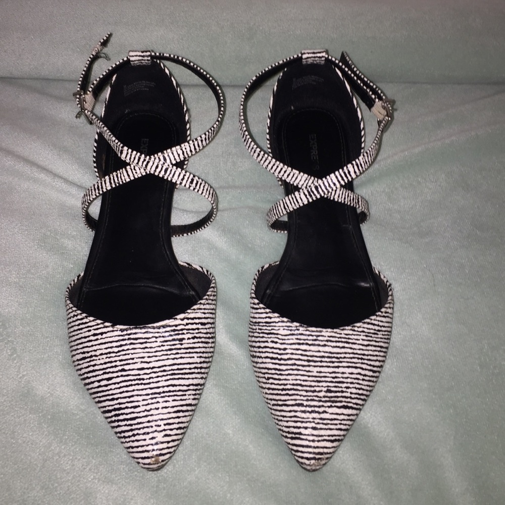 Express Criss Cross Closed Toe Sandals